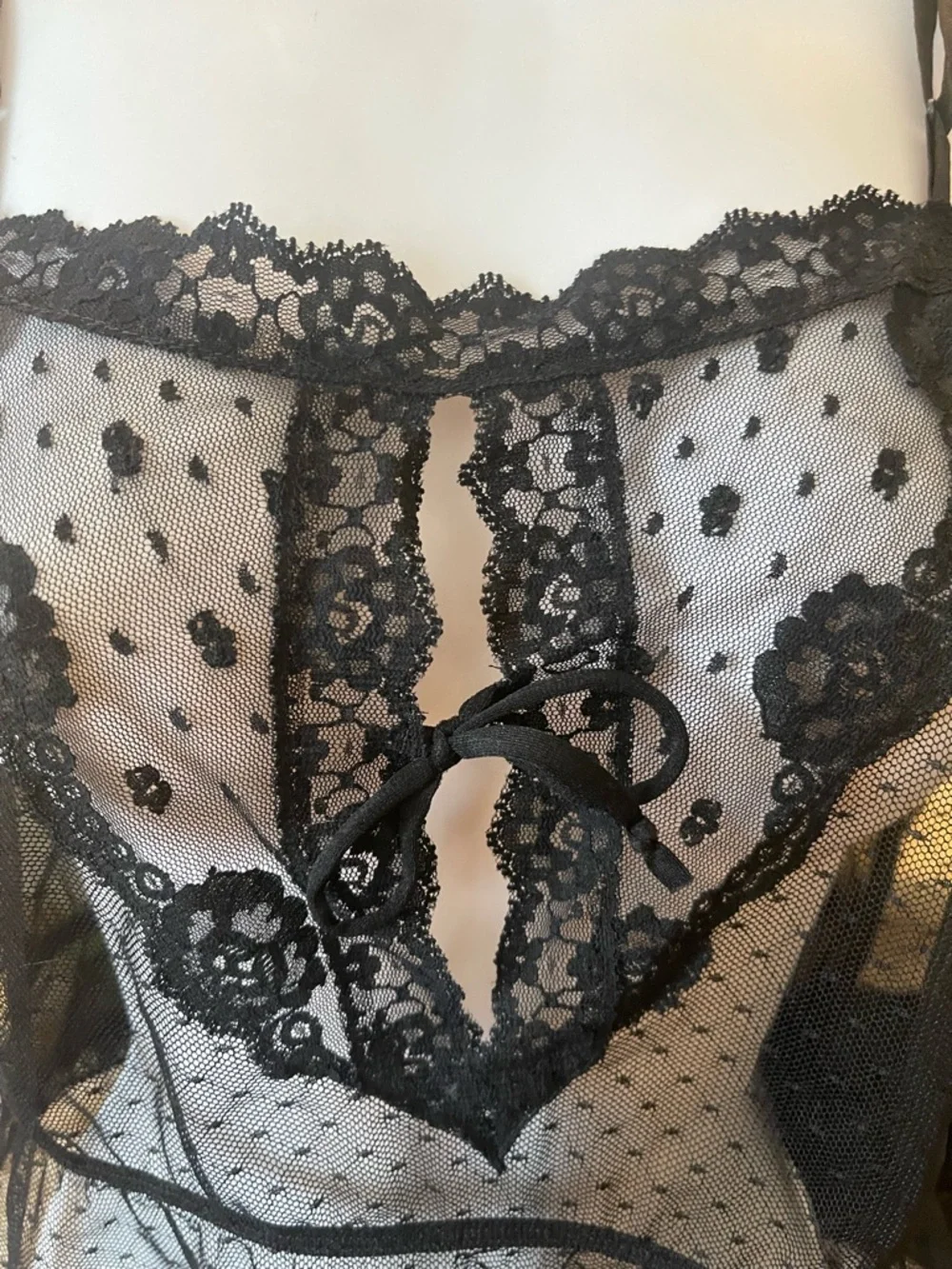 Black Lace GOSSARD ARTEMIS Camisole Union Label Small S Vintage Lingerie Beauty - Picture 4 of 15